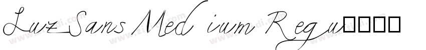 LuzSans Medium Regu字体转换